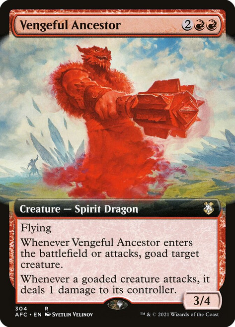 Vengeful Ancestor (Extended Art)\nAdventures in the Forgotten Realms Commander - Variants\nSingle\nMagic The Gathering