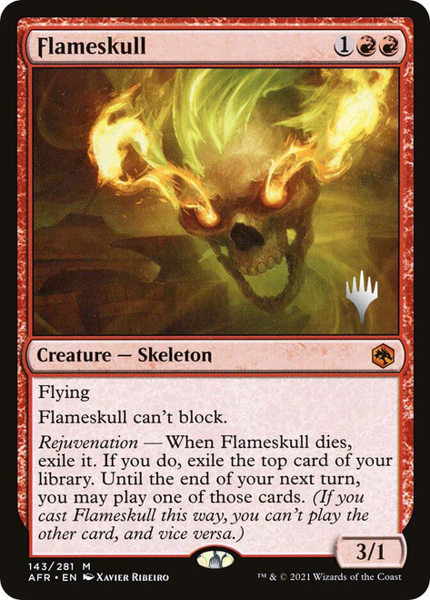 Flameskull (Promo Pack) (Adventures in the Forgotten Realms)
Promo
Single
Magic: The Gathering