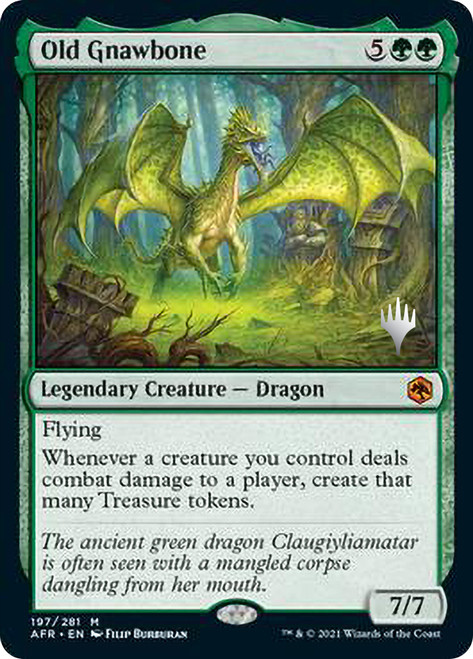 Old Gnawbone (Promo Pack) (Adventures in the Forgotten Realms)\nPromo: Planeswalker Stamped\nSingle\nMagic The Gathering