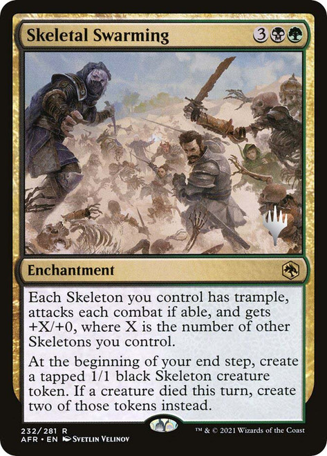 Skeletal Swarming (Promo Pack) (Adventures in the Forgotten Realms)
Promo
Single
Magic: The Gathering