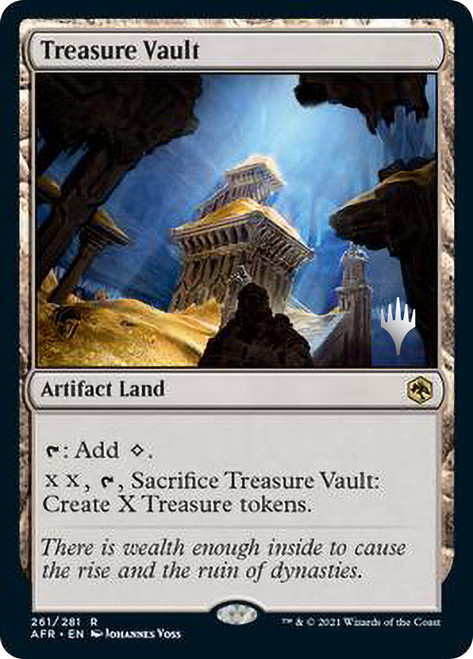 Treasure Vault (Promo Pack) (Adventures in the Forgotten Realms)\nPromo: Planeswalker Stamped\nSingle\nMagic The Gathering