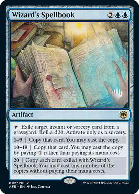 Wizard's Spellbook (Promo Pack) (Adventures in the Forgotten Realms)\nPromo: Planeswalker Stamped\nSingle\nMagic The Gathering