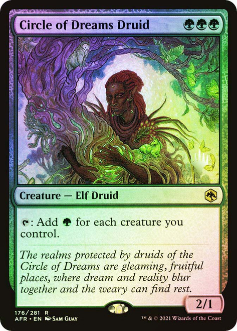 Circle of Dreams Druid (Promo Pack) (Adventures in the Forgotten Realms)
Promo
Single
Magic: The Gathering