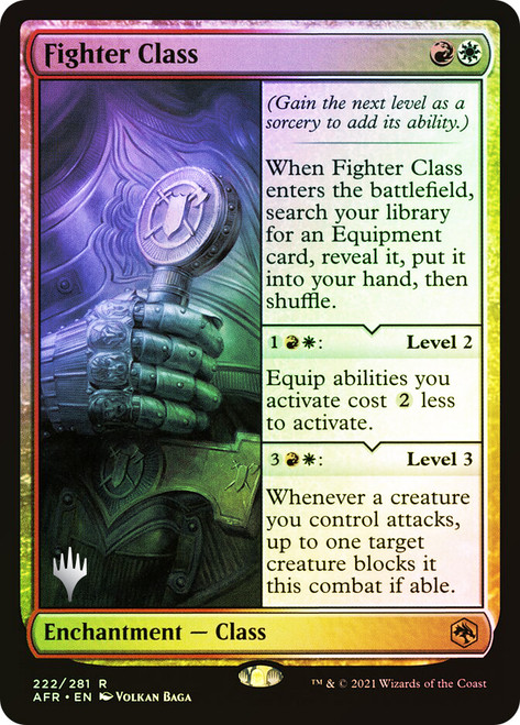 Fighter Class (Promo Pack) (Adventures in the Forgotten Realms)\nPromo: Planeswalker Stamped\nSingle\nMagic The Gathering
