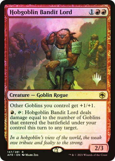 Hobgoblin Bandit Lord (Promo Pack) (Adventures in the Forgotten Realms)
Promo
Single
Magic: The Gathering