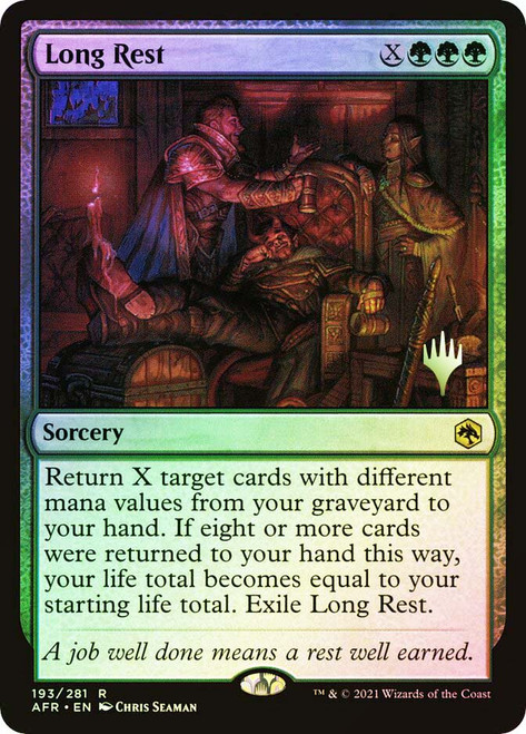 Long Rest (Promo Pack) (Adventures in the Forgotten Realms)
Promo
Single
Magic: The Gathering