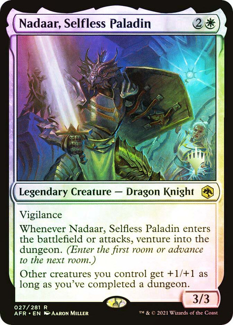 Nadaar, Selfless Paladin (Promo Pack) (Adventures in the Forgotten Realms)
Promo
Single
Magic: The Gathering