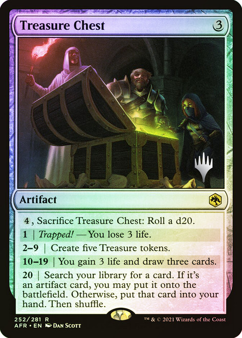 Treasure Chest (Promo Pack) (Adventures in the Forgotten Realms)\nPromo: Planeswalker Stamped\nSingle\nMagic The Gathering