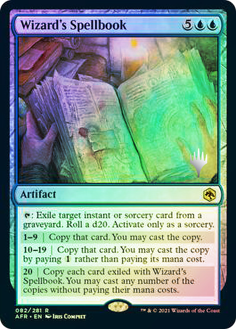 Wizard's Spellbook (Promo Pack) (Adventures in the Forgotten Realms)\nPromo: Planeswalker Stamped\nSingle\nMagic The Gathering