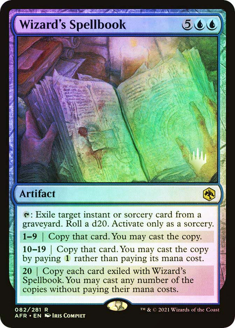 Wizard's Spellbook (Promo Pack) (Adventures in the Forgotten Realms)
Promo
Single
Magic: The Gathering
