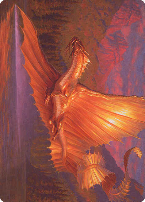 {Adult Gold Dragon Art Card}\nArt Series\nSingle\nMagic The Gathering