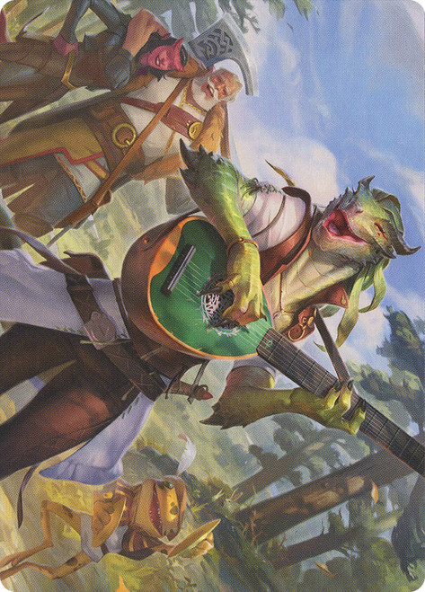 {Wandering Troubadour Art Card}\nArt Series\nSingle\nMagic The Gathering