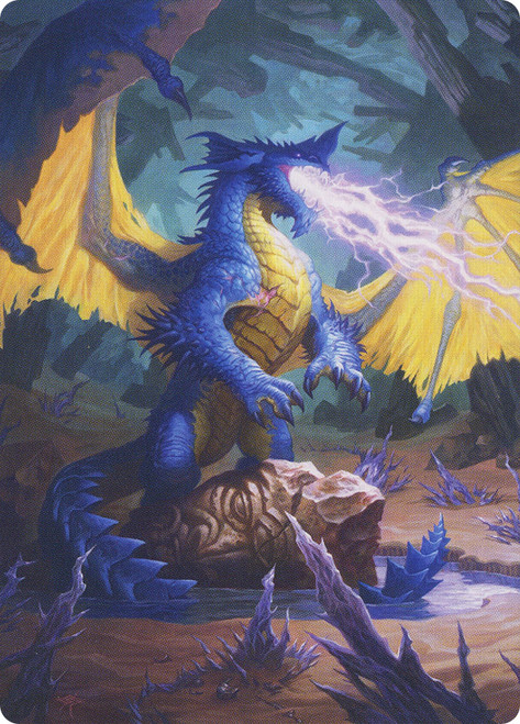 Blue Dragon Art Card} (Signed) | Art Series: Adventures in the