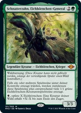Chatterfang, Squirrel General\nModern Horizons 2 - German\nSingle\nMagic The Gathering