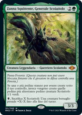 Chatterfang, Squirrel General\nModern Horizons 2 - Italian\nSingle\nMagic The Gathering
