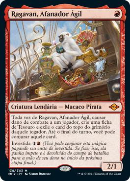 Ragavan, Nimble Pilferer\nModern Horizons 2 - Portuguese\nSingle\nMagic The Gathering