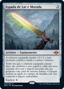 Sword of Hearth and Home\nModern Horizons 2 - Portuguese\nSingle\nMagic The Gathering