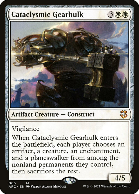 Cataclysmic Gearhulk\nAdventures in the Forgotten Realms Commander\nSingle\nMagic The Gathering