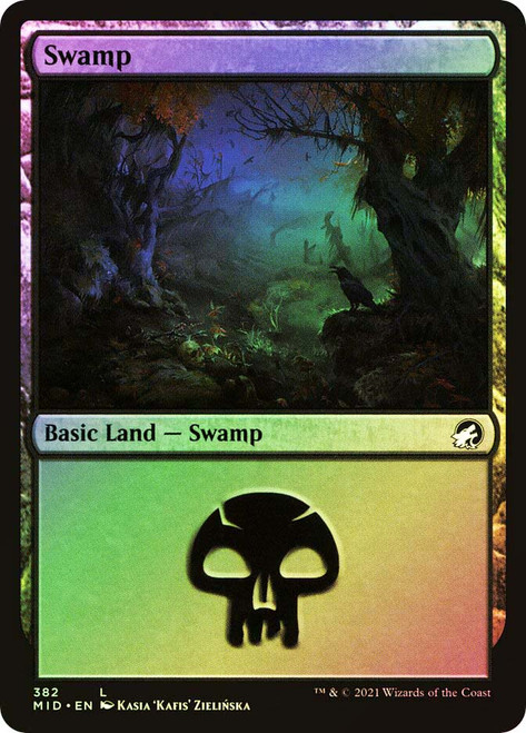 MTG SLP 0033 沼 / Swamp Foil Magic Con B Swamp (Secret Lair Promo) (#033) (Full Art) | Promo: General
