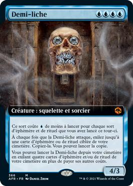 Demilich (Extended Art)
Adventures in the Forgotten Realms - Variants - French
Single
Magic The Gathering