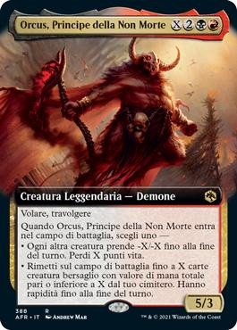 Orcus, Prince of Undeath (Extended Art)
Adventures in the Forgotten Realms - Variants - Italian
Single
Magic The Gathering