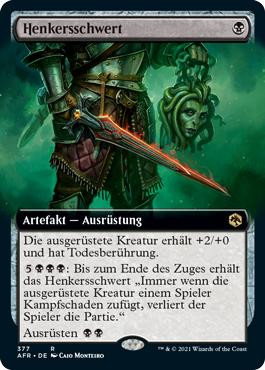 Vorpal Sword (Extended Art)
Adventures in the Forgotten Realms - Variants - German
Single
Magic The Gathering