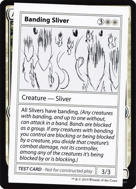 Banding Sliver\nMystery Booster - Test Cards (No Symbol)\nSingle\nMagic The Gathering