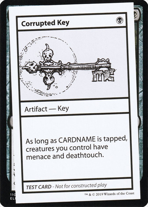 Corrupted Key\nMystery Booster - Test Cards (No Symbol)\nSingle\nMagic The Gathering