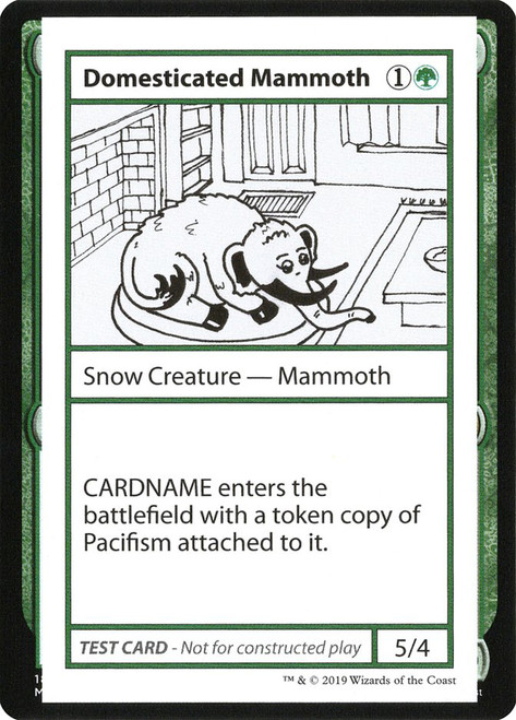 Domesticated Mammoth\nMystery Booster - Test Cards (No Symbol)\nSingle\nMagic The Gathering