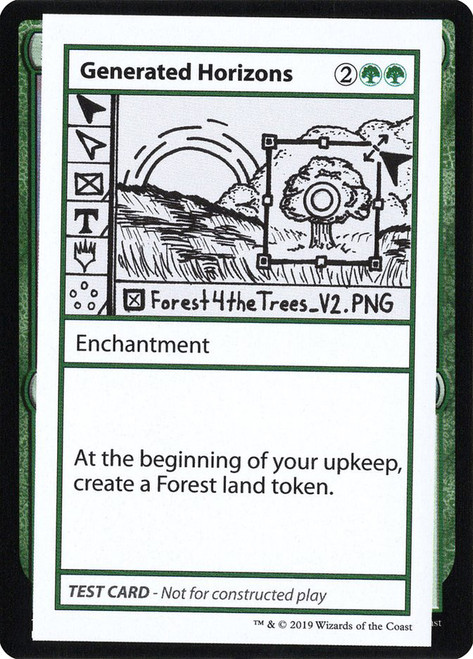 Generated Horizons\nMystery Booster - Test Cards (No Symbol)\nSingle\nMagic The Gathering