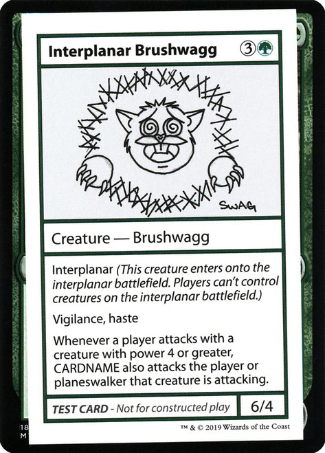 Interplanar Brushwagg\nMystery Booster - Test Cards (No Symbol)\nSingle\nMagic The Gathering