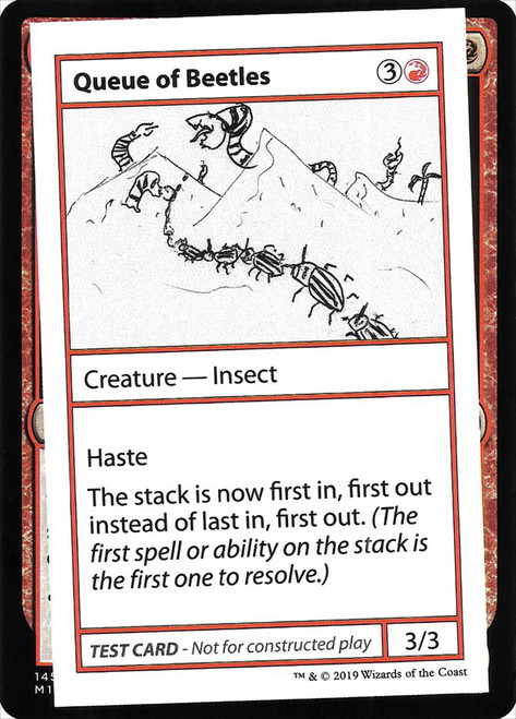 Queue of Beetles\nMystery Booster - Test Cards (No Symbol)\nSingle\nMagic The Gathering