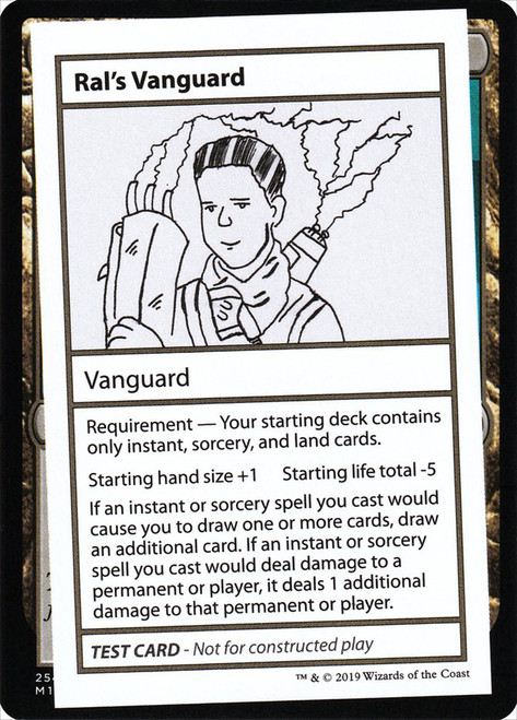 Ral's Vanguard\nMystery Booster - Test Cards (No Symbol)\nSingle\nMagic The Gathering