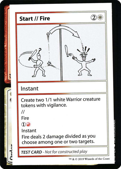 Start // Fire\nMystery Booster - Test Cards (No Symbol)\nSingle\nMagic The Gathering