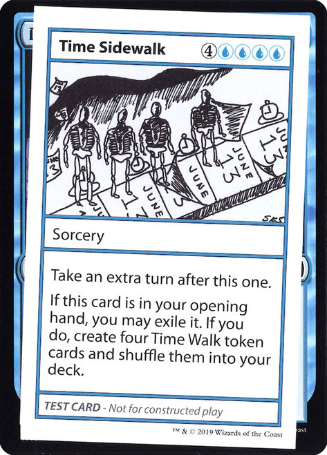 Time Sidewalk\nMystery Booster - Test Cards (No Symbol)\nSingle\nMagic The Gathering