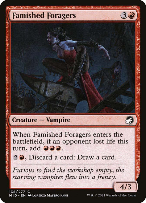 Famished Foragers\nInnistrad: Midnight Hunt\nSingle\nMagic The Gathering