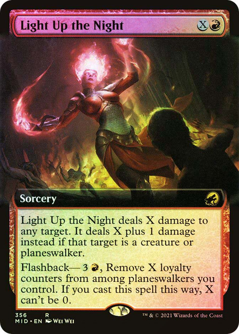 Light Up the Night (Extended Art)\nInnistrad: Midnight Hunt - Variants\nSingle\nMagic The Gathering