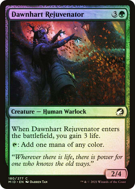 Dawnhart Rejuvenator\nInnistrad: Midnight Hunt\nSingle\nMagic The Gathering