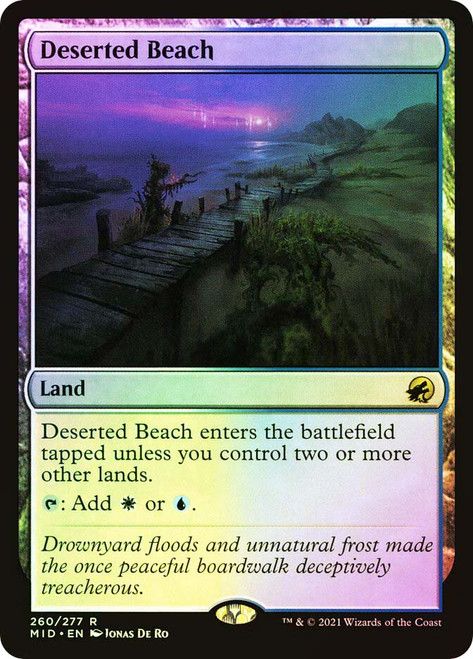 Deserted Beach\nInnistrad: Midnight Hunt\nSingle\nMagic The Gathering