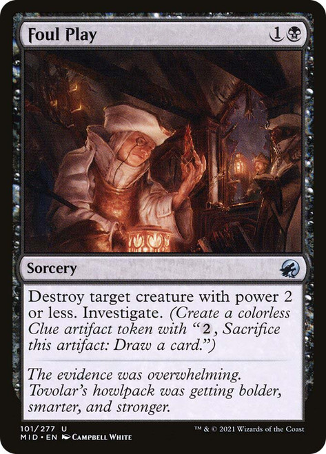 Foul Play\nInnistrad: Midnight Hunt\nSingle\nMagic The Gathering