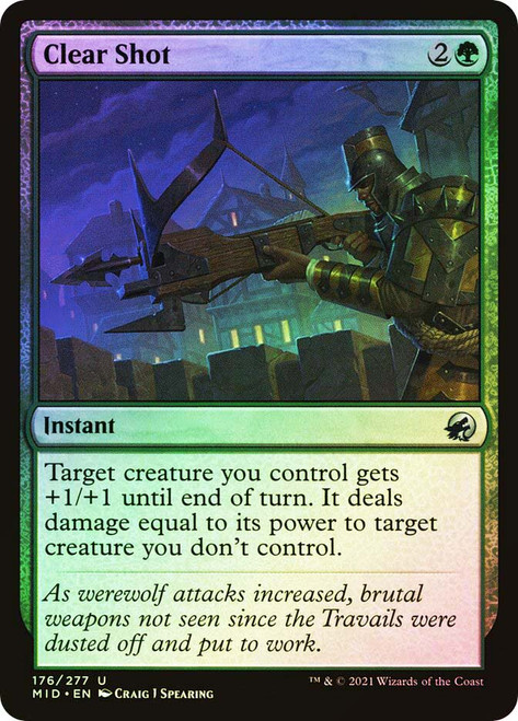 Clear Shot\nInnistrad: Midnight Hunt\nSingle\nMagic The Gathering