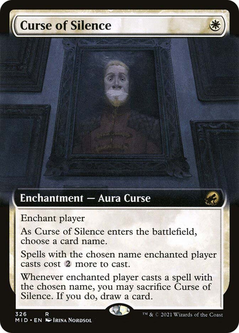 Curse of Silence (Extended Art)\nInnistrad: Midnight Hunt - Variants\nSingle\nMagic The Gathering