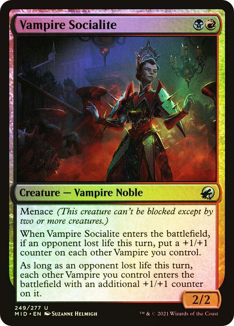 Vampire Socialite\nInnistrad: Midnight Hunt\nSingle\nMagic The Gathering