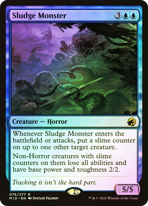 Sludge Monster\nInnistrad: Midnight Hunt\nSingle\nMagic The Gathering