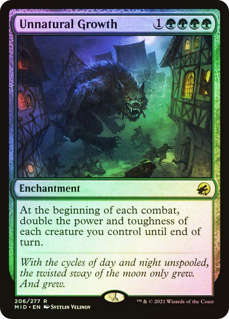 Unnatural Growth\nInnistrad: Midnight Hunt\nSingle\nMagic The Gathering