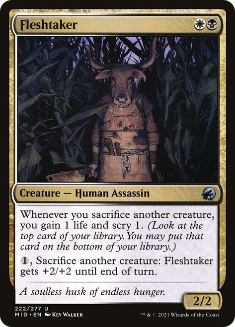 Fleshtaker\nInnistrad: Midnight Hunt\nSingle\nMagic The Gathering