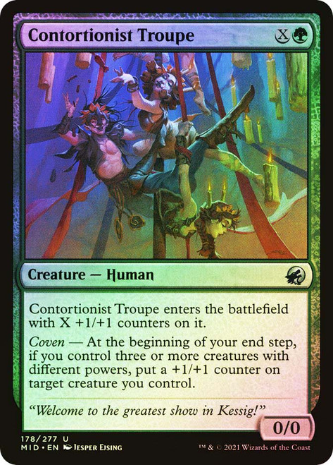 Contortionist Troupe\nInnistrad: Midnight Hunt\nSingle\nMagic The Gathering