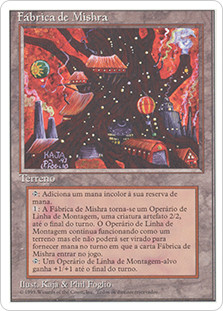Mishra's Factory
4th Edition - Portuguese
Single
Magic The Gathering
