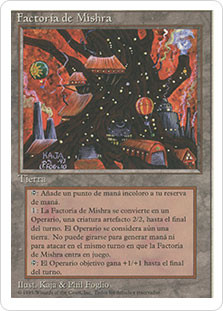 Mishra's Factory
4th Edition - Spanish
Single
Magic The Gathering