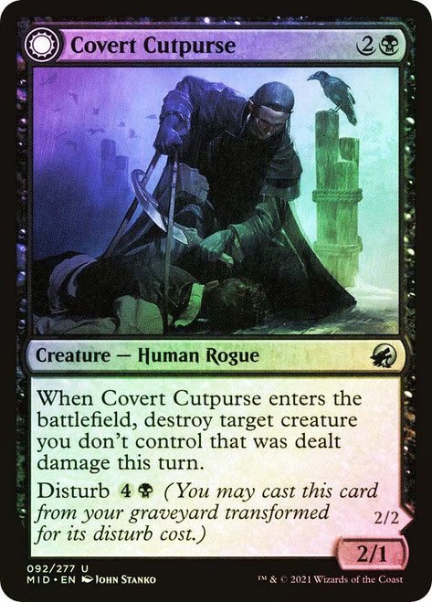 Covert Cutpurse // Covetous Geist\nInnistrad: Midnight Hunt\nSingle\nMagic The Gathering